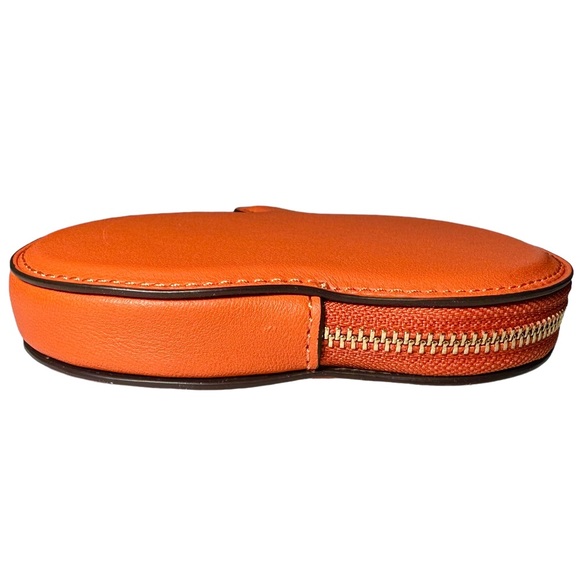 🎃 Coach Coin Case Pumpkin 5”x3.75” Purse Bag Orange Halloween - Picture 9 of 12